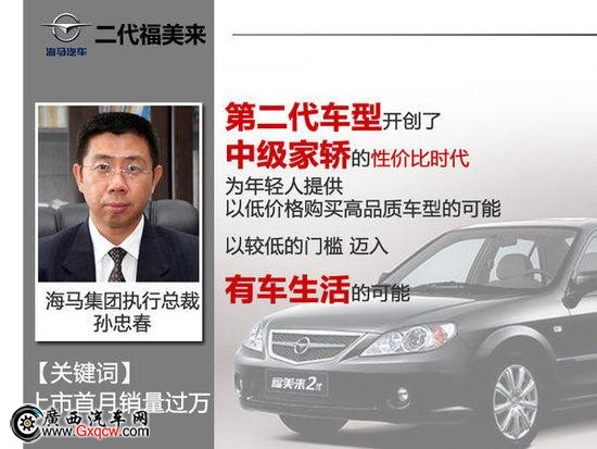 海馬福美來銷量共超百萬 M5配置全面提升